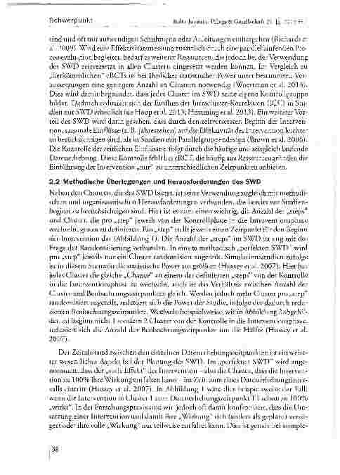 Vorschauseite 6: Das Stepped Wedge Design - Chancen und Herausforderungen für die Effektivitäts-messung von komplexen Interventionen