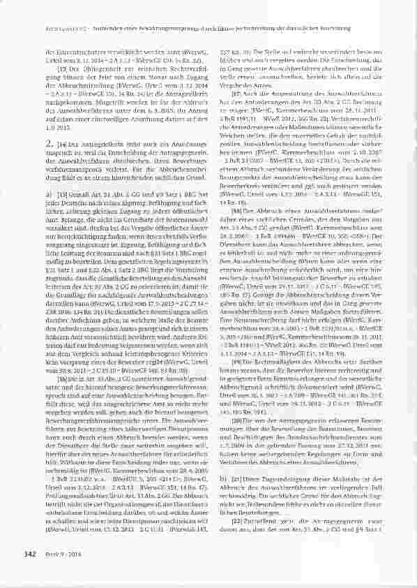 Vorschauseite 3: Ausblenden eines Bewährungsvorsprungs durch fiktive Fortschreibung der dienstlichen Beurteilung