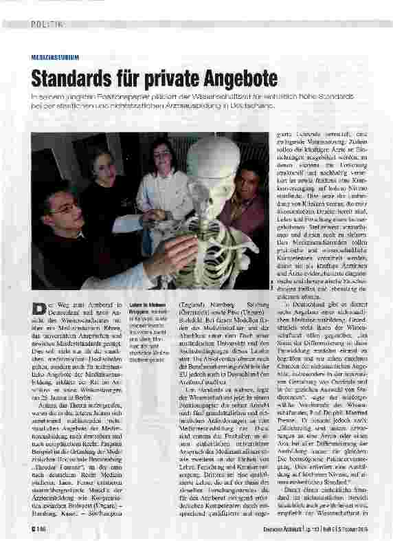 Vorschauseite 1: Standards für private Angebote