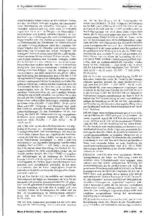 Vorschauseite 4: Sachgrundlose Befristung - Anschlussverbot -Rechtsmissbrauch bei der Gestaltung befristeter Arbeitsverträge im Zusammenhang mit einer nach dem SGB II zu bildenden gemeinsamen Einr…