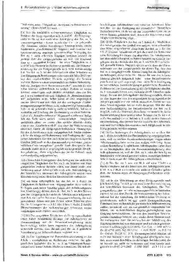 Vorschauseite 2: Außerordentliche Kündigung - Betriebsratsmitglied - nicht genehmigte Nebentätigkeit