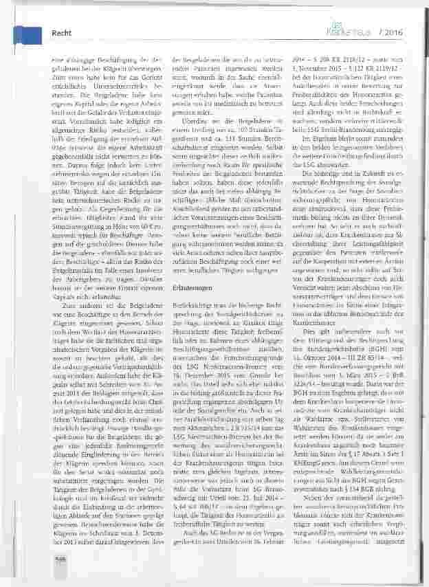 Vorschauseite 2: Sozialversicherungspflicht von Honorarärzten