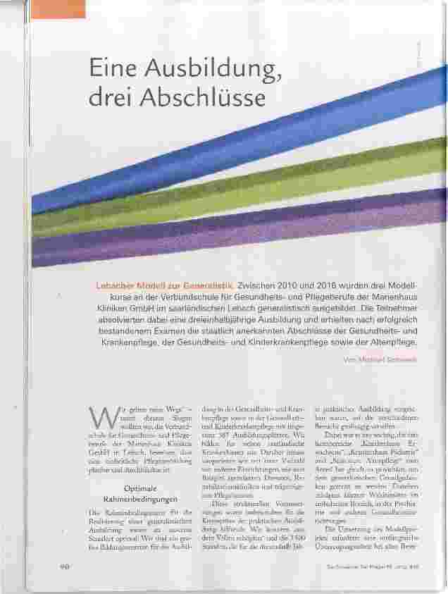 Vorschauseite 1: Eine Ausbildung, drei Abschlüsse