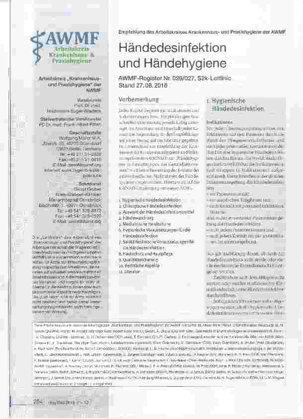 Vorschauseite 1: Händedesinfektion und Händehygiene