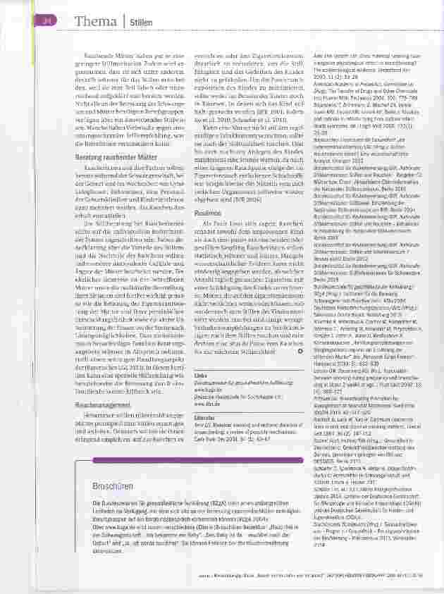 Vorschauseite 3: Brauch ich nicht stillen, weil ich rauche?