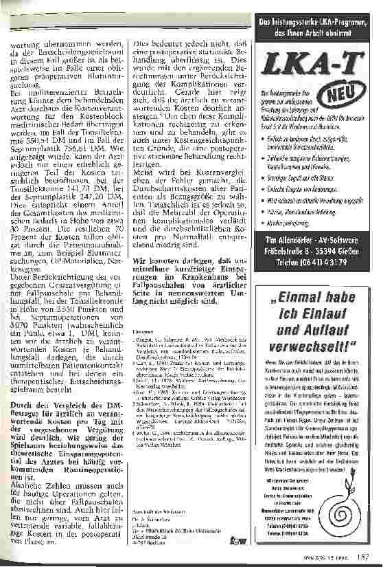 Vorschauseite 3: Welche Kosten verurschat der Arzt bei Fallpauschalen? Zur Diskussion gestellt