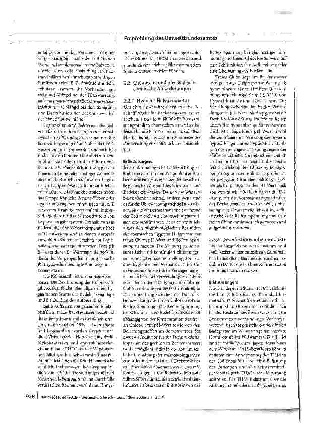 Vorschauseite 3: Hygieneanforderungen an Bäder und deren Überwachung