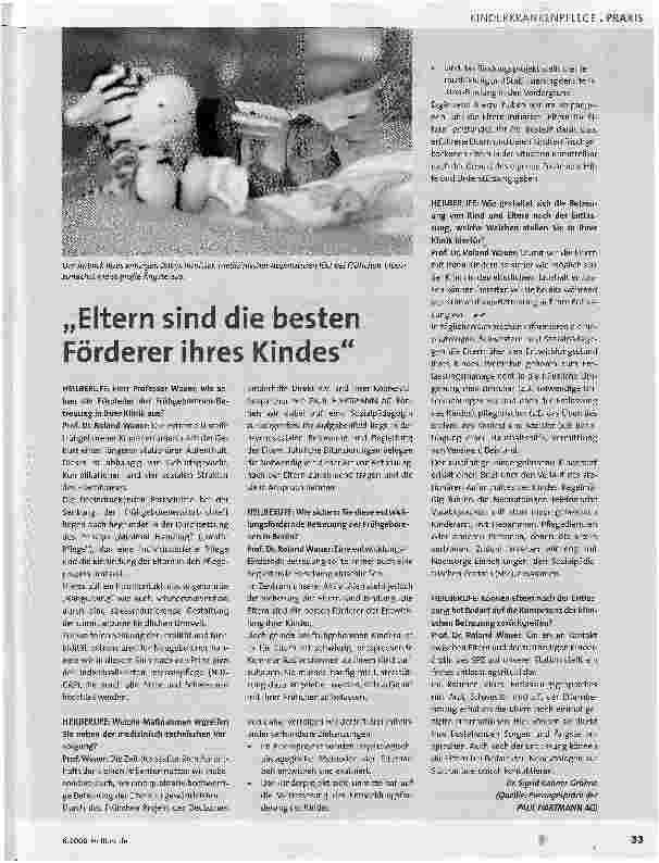 Vorschauseite 2: NeonatologiePsychosoziale Betreuung für Frühchen-Eltern