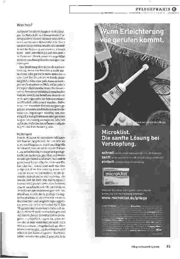 Vorschauseite 3: Ernährungsprobleme bei Pflegeheimbewohnern: Mehr Kreativität und Flexibilität wagen
