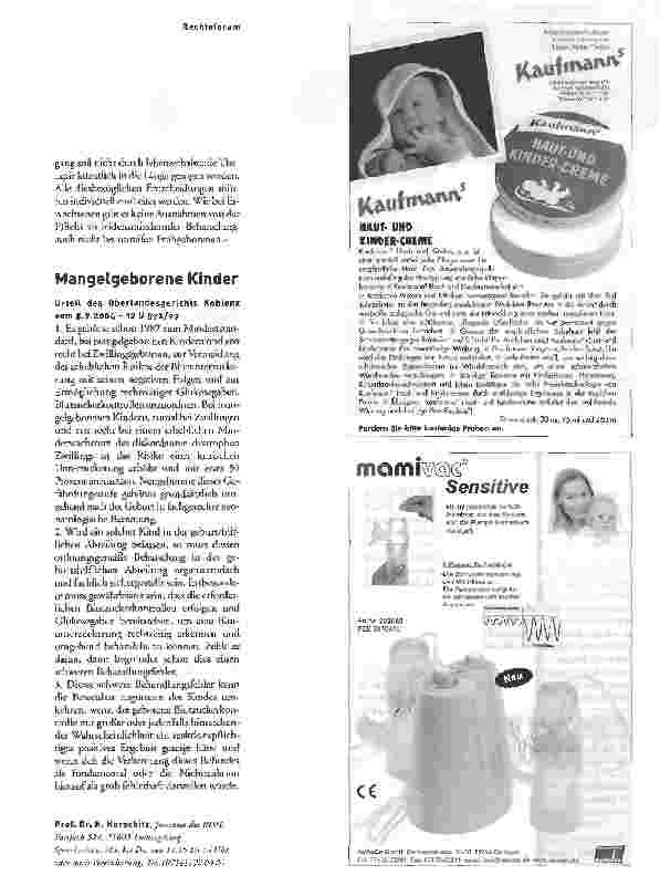 Vorschauseite 3: Lebendgeburten bei späten Schwangerschaftsabbrüchen