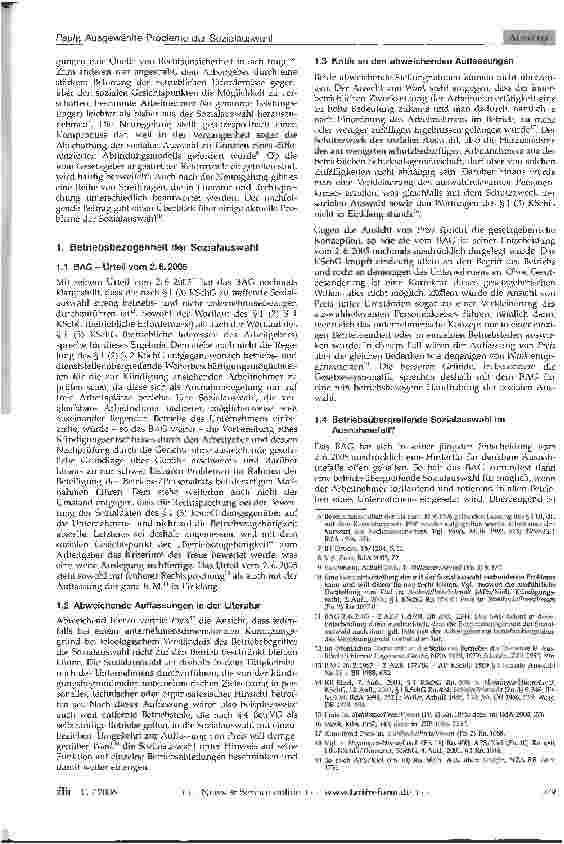 Vorschauseite 2: Ausgewählte Probleme der Sozialauswahl