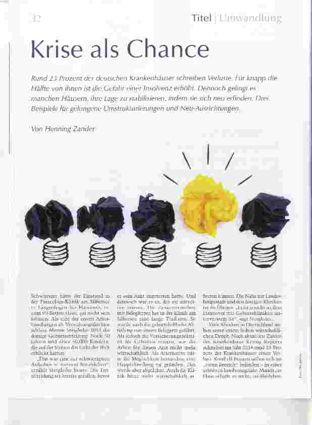 Vorschauseite 1: Krise als Chance