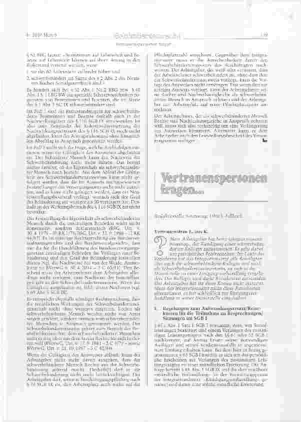 Vorschauseite 4: Praxisfragen im Kontext des Q 116 SGB IX: Nachwirkung des Schwerbehindertenschutzes
