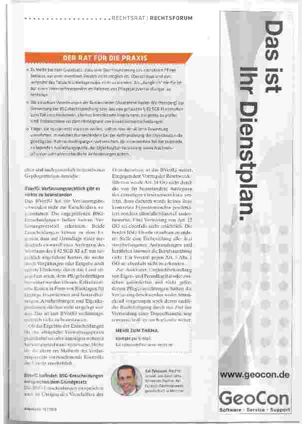 Vorschauseite 2: BVerfG: Keine Umlage von Investkosten ist verfassungskonform