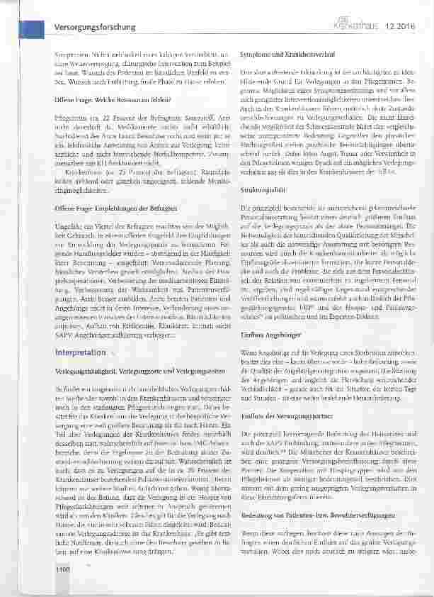 Vorschauseite 6: Einflussfaktoren auf die Verlegung Sterbender
