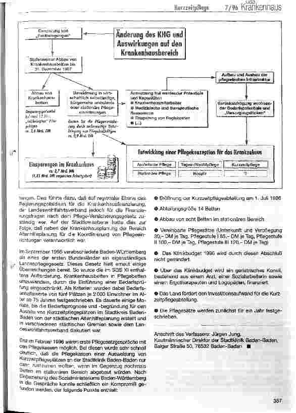 Vorschauseite 2: Eröffnung einer Kurzzeitpflegeabteilung in der Stadtklinik Baden-Baden