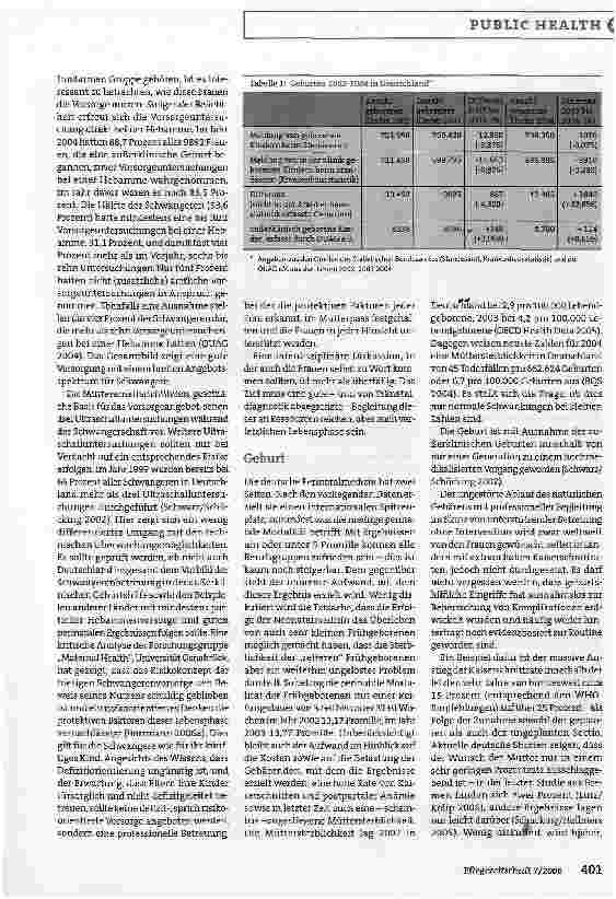 Vorschauseite 2: Geburtshilfe und ihre Ergebnisse - Maternal Health in Deutschland: Werdende Mütter stärken
