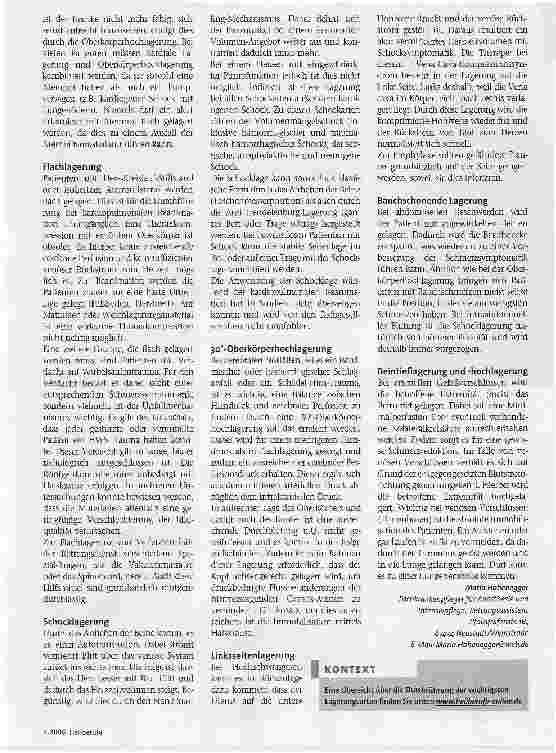 Vorschauseite 2: Richtige Lagerung kann Leben retten