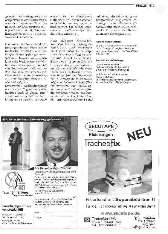 Vorschauseite 4: Zeckenstich, Lyme-Krankheitund Frühsommer-Meningoenzephalitis