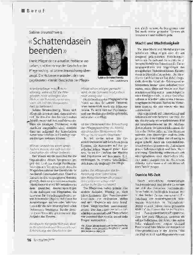 Vorschauseite 3: Geschichte der PflegeZukunft braucht Herkunft
