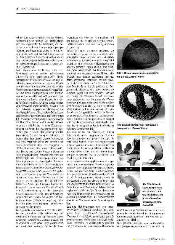 Vorschauseite 2: 3-D-Druck in der Orthopädie