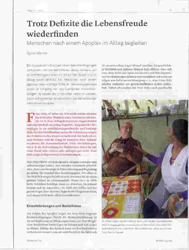 Vorschauseite 1: Trotz Defizite die Lebensfreude wiederfinden