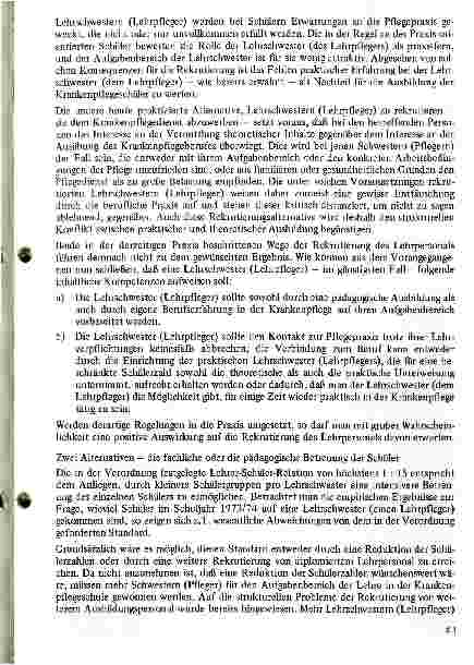 Vorschauseite 5: Der Lehrschwestermangel an den österreichischen allgemeinen Krankenpflegeschulen