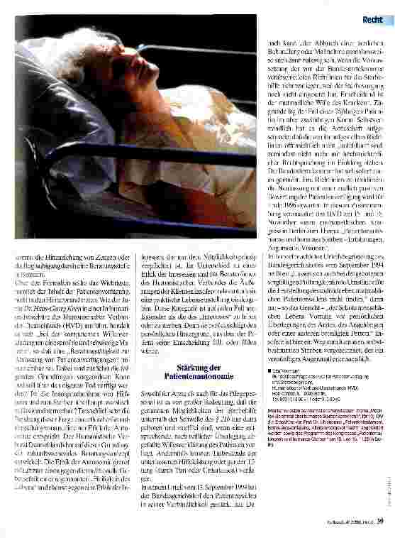 Vorschauseite 2: Die Patientenverfügung