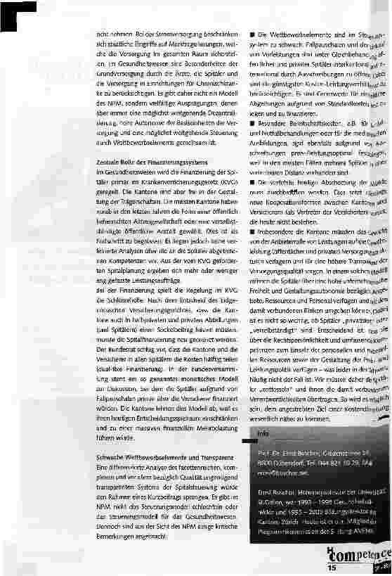 Vorschauseite 2: Entfesselt die Spitäler!