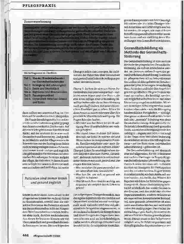 Vorschauseite 3: Von der Krankenschwester zur Gesundheitsschwester