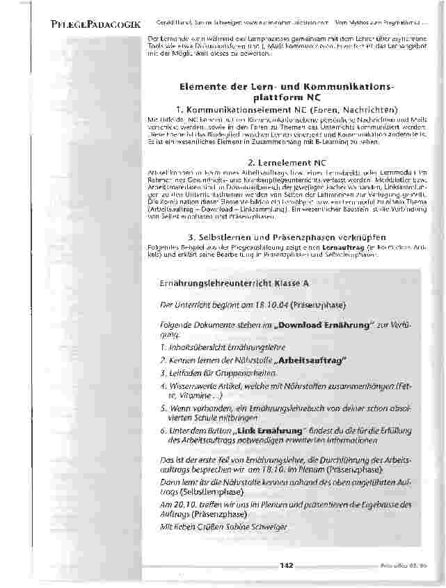 Vorschauseite 3: Vom Mythos zum Pragmatismus - Die Lernplattformder Gesundheitsund KrankenpflegeschuleWilhelminenspital, Wien