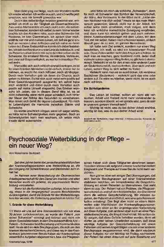 Vorschauseite 2: Krankenschwestern/-plfeger sind auch nur Menschen