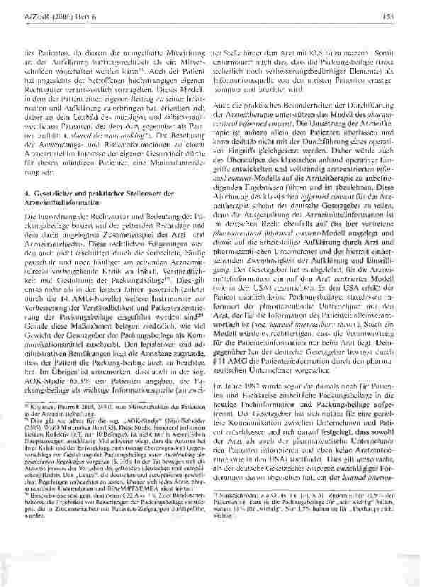 Vorschauseite 5: Das Modell zur Aufklärung und Information des Patientenvor der Arzneitherapie*