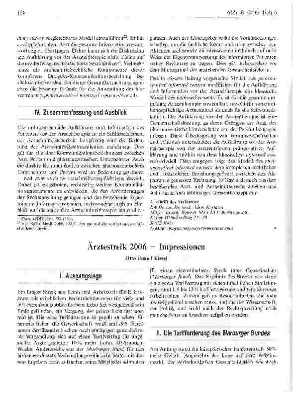Vorschauseite 6: Das Modell zur Aufklärung und Information des Patientenvor der Arzneitherapie*