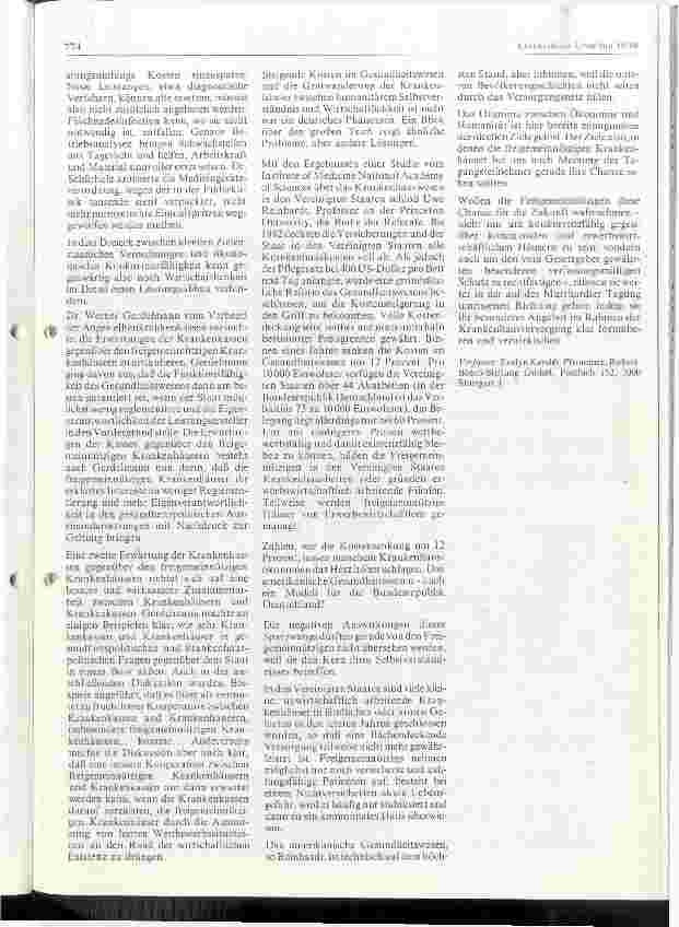 Vorschauseite 3: Die Situation freigemeinnütziger Krankenhäuser Bericht über eine Tagung der Robert-Bosch-Stiftung