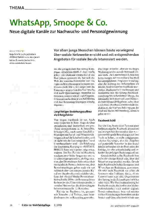 Vorschauseite 1: WhatsApp, Smoope & Co.