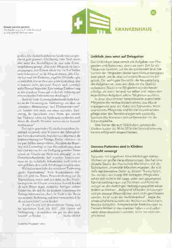 Vorschauseite 2: Signalwirkung für alle Kliniken