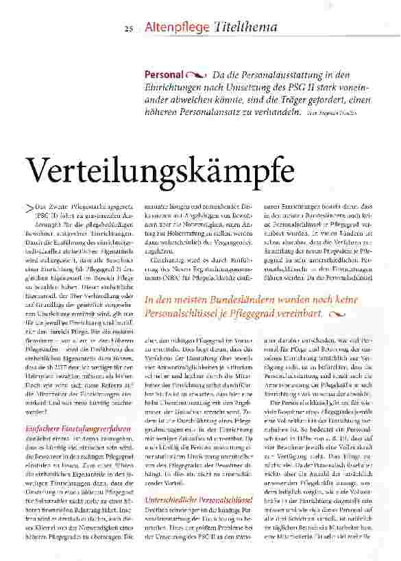 Vorschauseite 2: Verteilungskämpfe
