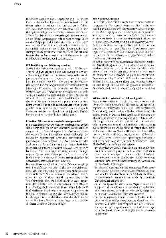 Vorschauseite 2: Hebammenakupunktur ist mehr als ein Trend