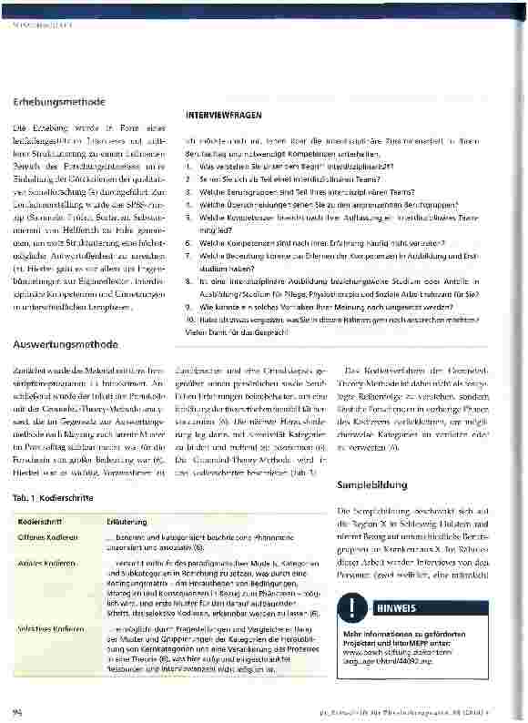 Vorschauseite 3: Interdisziplinarität und ihre Kompetenzen