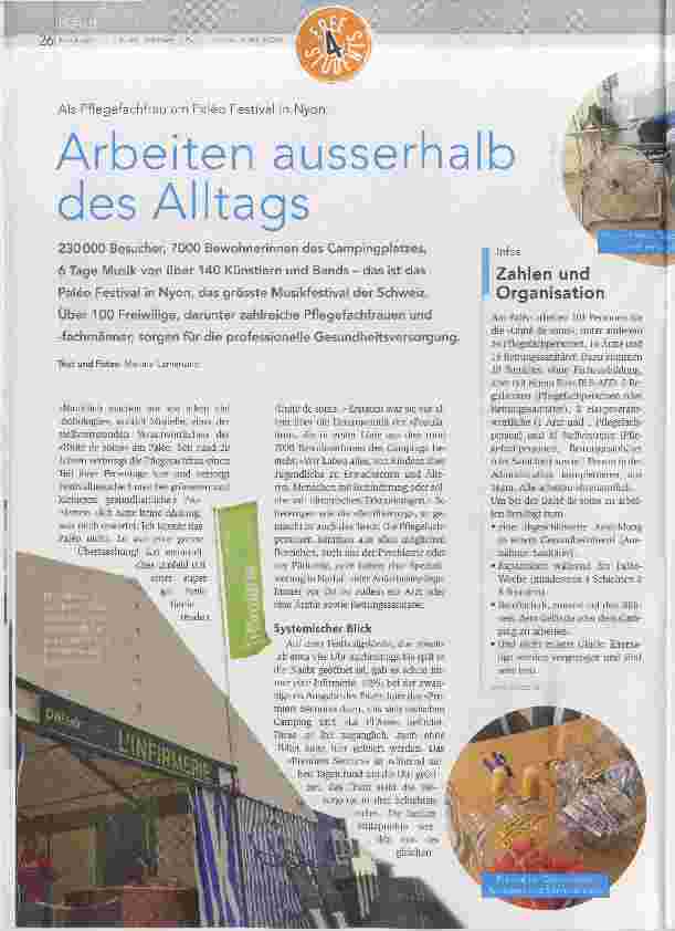 Vorschauseite 1: Arbeiten ausserhalb des Alltags
