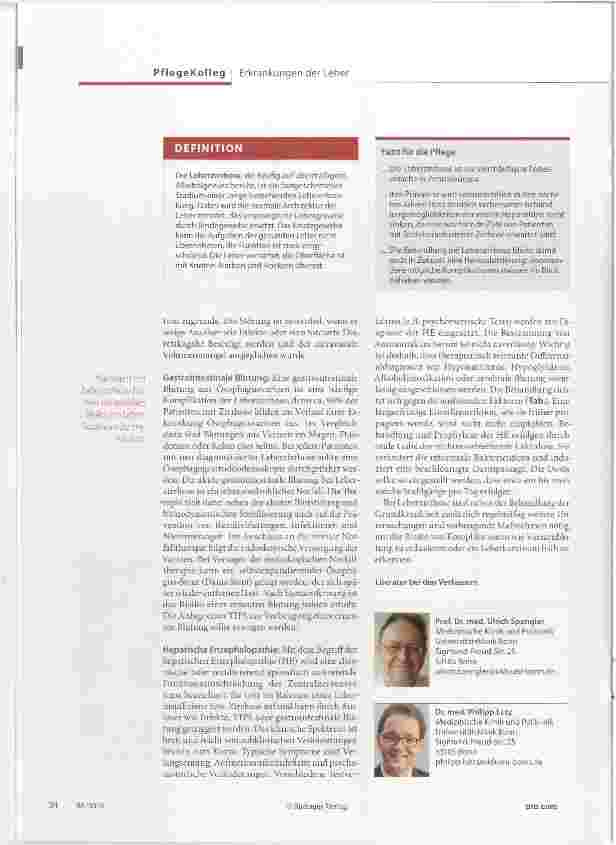 Vorschauseite 3: Zirrhose und wichtige Komplikationen