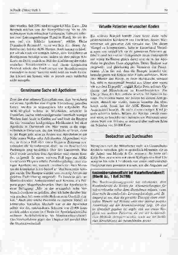 Vorschauseite 2: Die Lücken im SystemAbrechnungsbetrügern auf der Spur: Die Ermittlungsgruppe der AOK Hessen