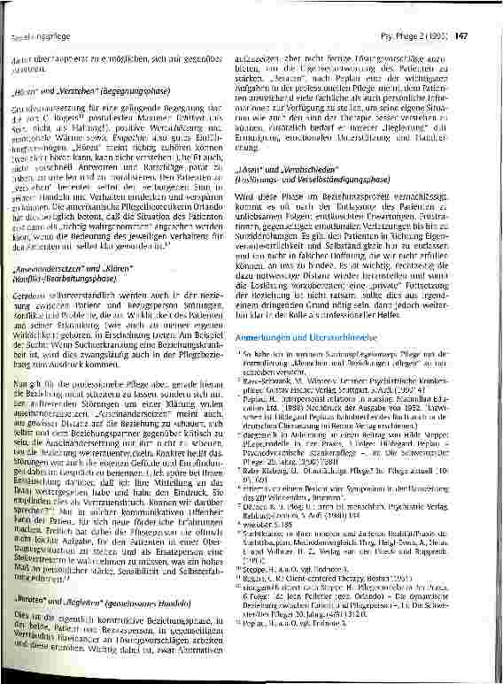 Vorschauseite 4: Beziehungspflege Psychiatrische Pflege als Beziehungsarbeit