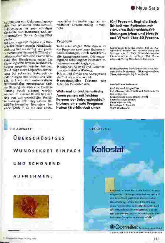 Vorschauseite 6: Postoperative Pflege in der Neurochirurgie Teil 1: Subarachnoidalblutung/Hirnarterienaneurysma
