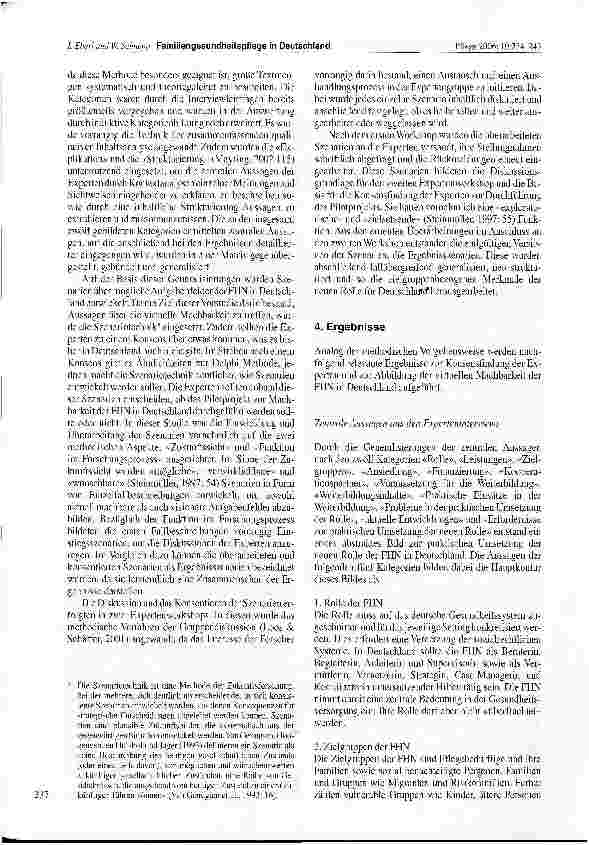 Vorschauseite 4: Familiengesundheitspflege in Deutschland: Konsensfindung als Grundlage