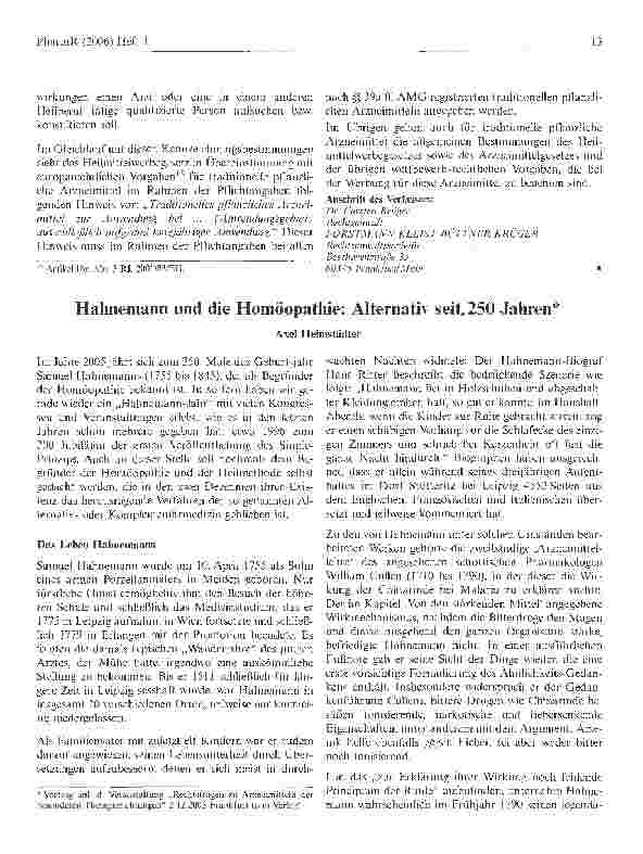 Vorschauseite 4: Werbliche Besonderheiten für Arzneimittel der besonderenTherapierichtungen