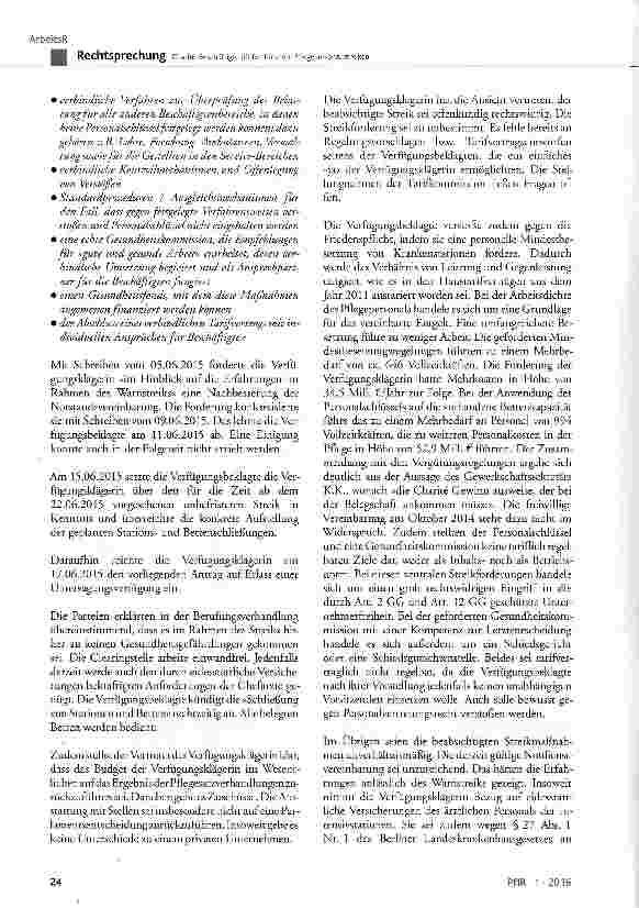 Vorschauseite 3: Charite-Beschäftigte dürfen für mehr Pflegepersonal streiken