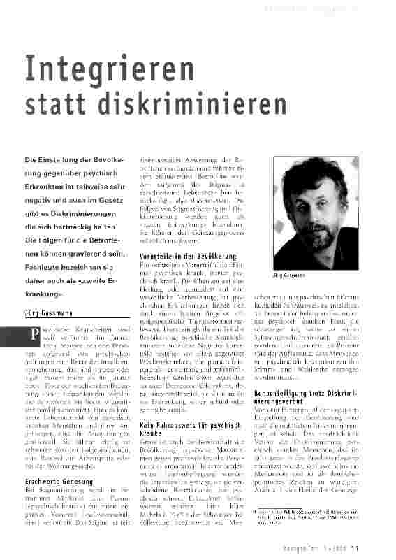 Vorschauseite 1: Integrieren statt diskriminieren