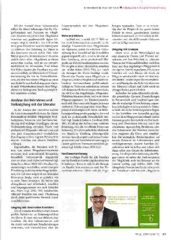 Vorschauseite 5: Drohender Verlust der Privatsphäre von Familien mit chronisch kranken Kindern durch ständige Präsenz eines Kinderintensivpflegedienstes